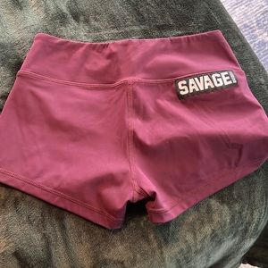 Never Worn Savage Barbell Workout Shorts